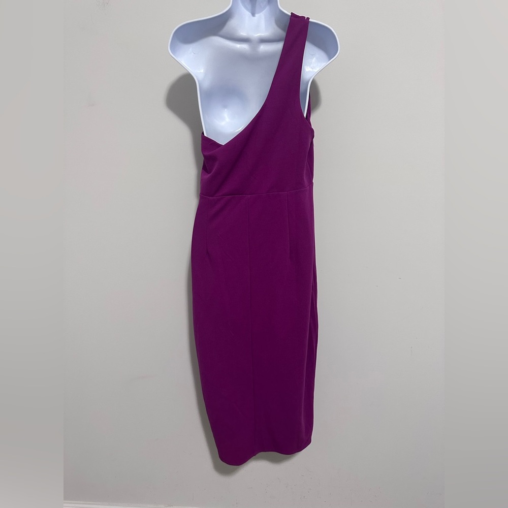 Lulu's Vibrant Purple Flirtatious Features Purple One-Shoulder Midi Dress - Picture 6 of 11